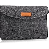 MoKo 9-10.5 Inch Tablet Sleeve Case, Felt Case Bag Fits iPad Air 10.5 2019/iPad Pro 11 2018/iPad Pro 10.5/iPad 9.7 (6th Gen)/iPad Air 2 9.7 Inch, Galaxy Tab A 10.1, Surface Go 2018 - Dark Gray