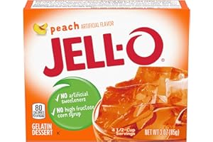 Jell-o, Gelatin Dessert, Peach (Pack of 2)