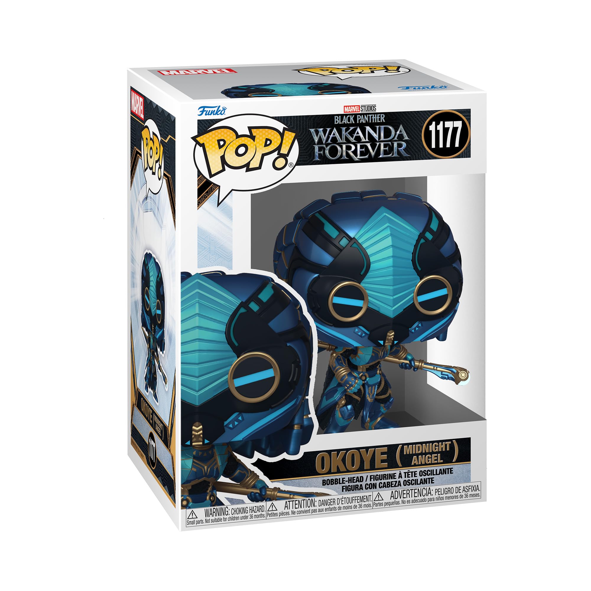 Funko POP! Marvel: Black Panther: Wakanda Forever - Okoye - (Midnight Angel) - Collectable Vinyl Figure - Gift Idea - Official Merchandise - Toys for Kids & Adults - Movies Fans