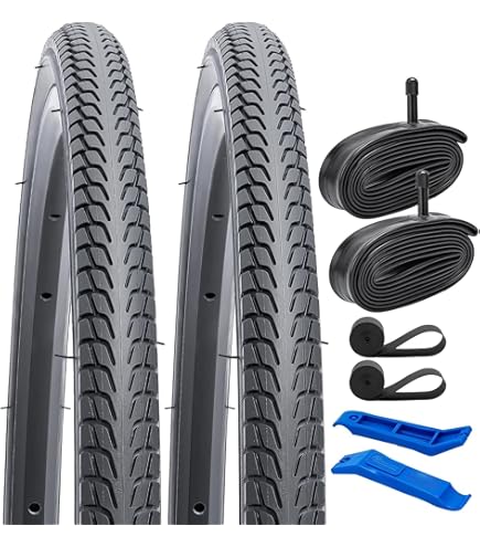 【HAMI】RKS20/26/32C】各2　50Cｘ1 NK50C10】4 SIMEIQI 2 Pack 26X1 3/8 Road Bike Tires with Bike Tubes 26x1