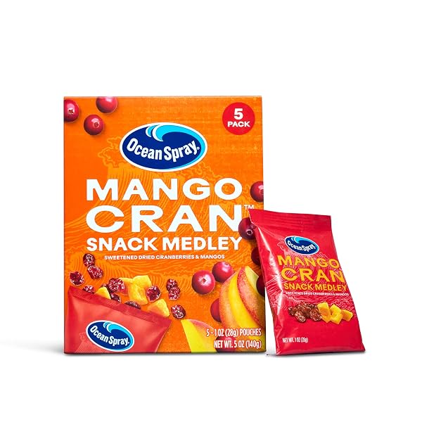 OCEAN SPRAY® MANGO CRAN™ SNACK MEDLEY, CRANBERRY AND...