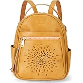 APHISON Small Backpack Purse for Women Cute PU Leather Mini Backpacks Ladies Casual Lightweight Travel Daypack Waterproof