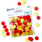 Learning Resources LER7566 Two-Color Counters, Red/Yellow