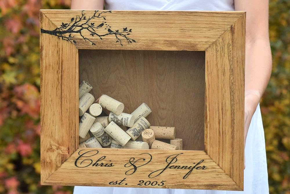 Wine Cork Shadow Box Personalized Wine Cork Shadow Box