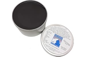 Chalk Mountain Brushes. 100% All Natural Furniture Finishing Waxes. Beautifys & Protects Painted & Unfinished Wood. (16oz, Charcoal Black)