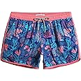 maamgic Mens Swim Trunks Retro Swim Shorts 4 Way Stretch with Mesh Vintage 80s 90s Quick Dry Swimsuits Board Shorts