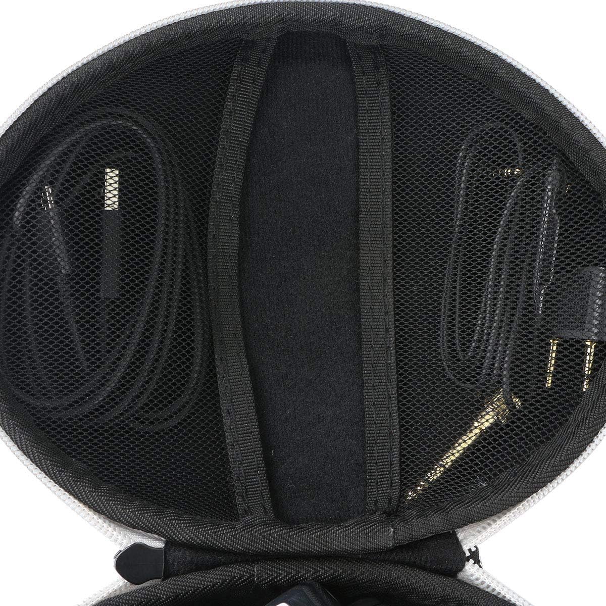 Khanka Headphone Case for OneOdio Over Ear Headphones Closed Back Studio DJ Headphones Bluetooth Headset, Case Only (White zipper) - Image 3