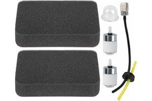 SIMPERAC 150BT Air Filter Fuel Line Parts for Husqvarna Backpack Blower 150BT 150BF 350BT 350BF 560BFS 560BTS 502844401 for Red Max EBZ5100 EBZ5100RH EBZ5150 EBZ6500 Blower Fuel Filter Tune UP Kit