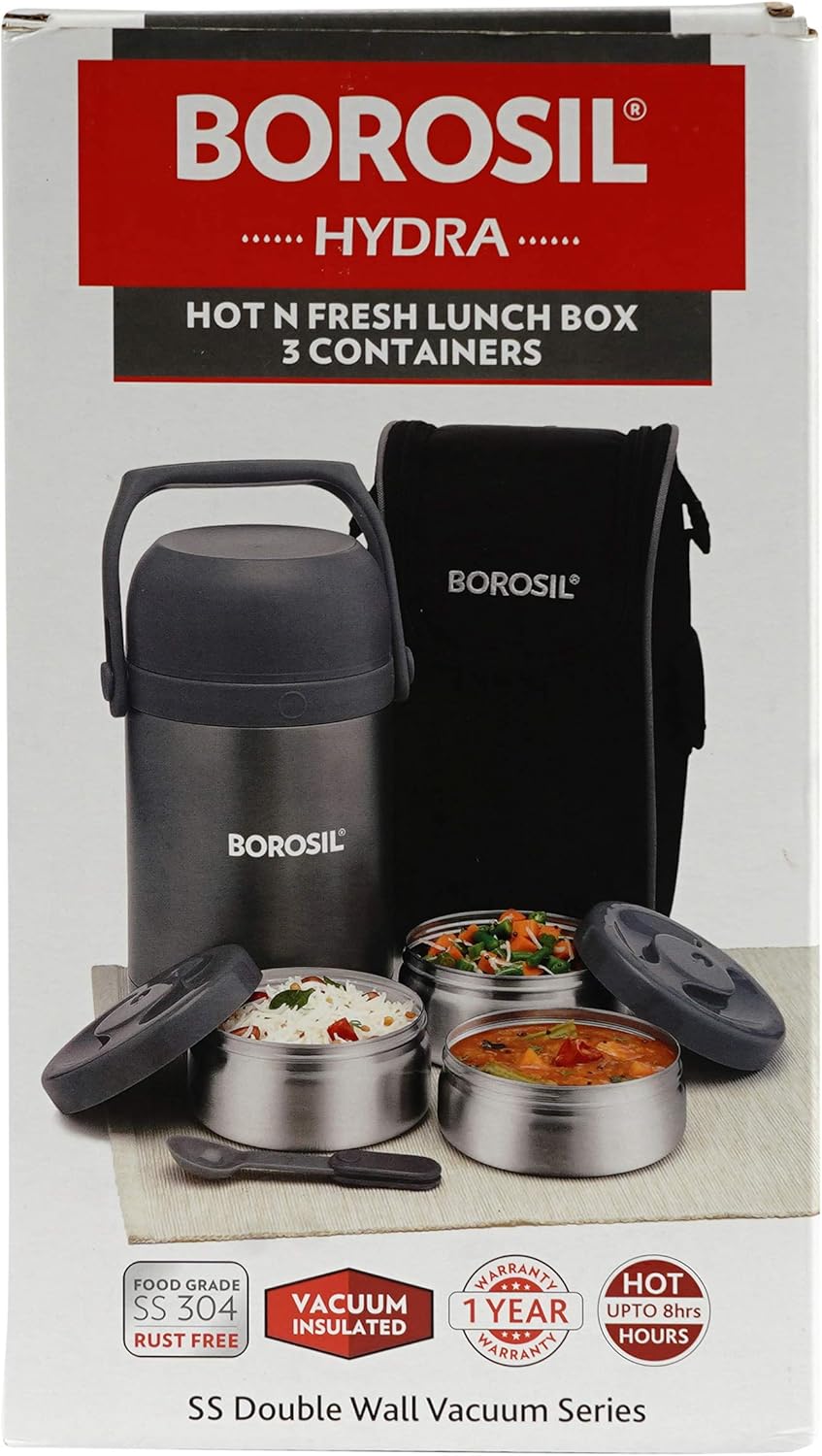 borosil hydra hot & fresh lunch box