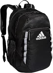 Amazon.com | adidas Excel 6 Backpack, Black/White 3 Stripe Webbing, One ...