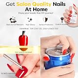 Kanorine Glossy Top Coat and Base Coat Gel Nail Polish Set 15ml x2 view 4