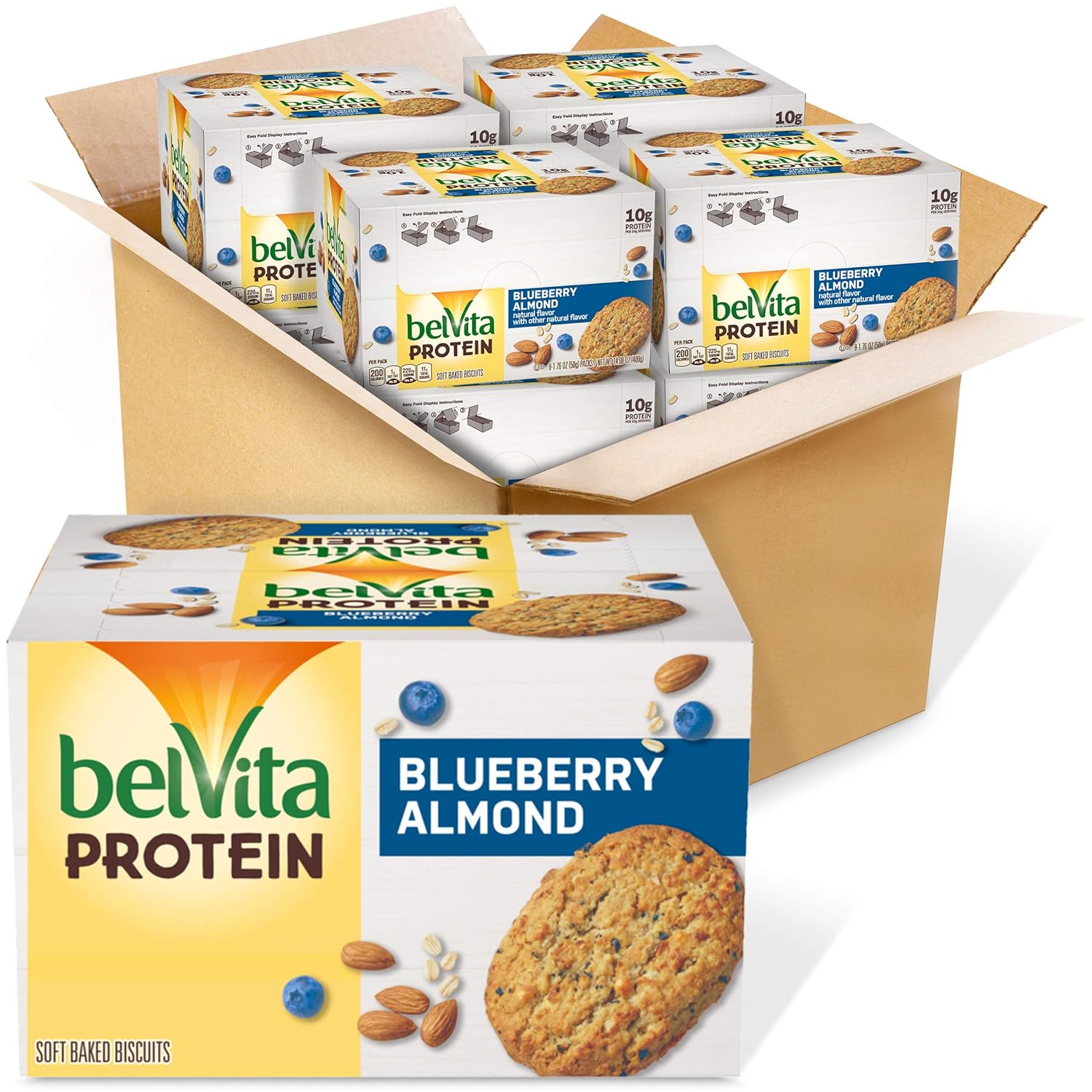 Belvita Protein Blueberry Almond Soft Baked Biscuits