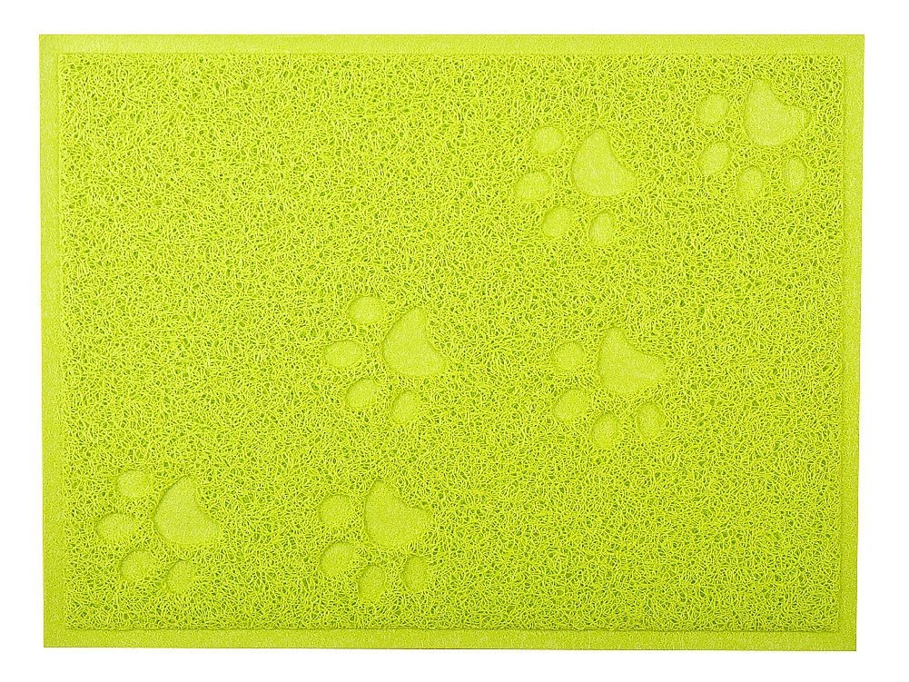 DM Cat Litter Tray Mat 40x30 cm,5 Colours Available (Lime)