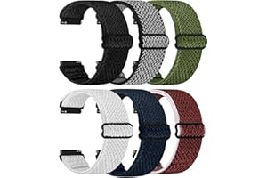 Canvas Compatible with CMF BY NOTHING Smart Watch Band, 6-Pack Soft Breathable Quick Release Replacement Strap Strap with Sec