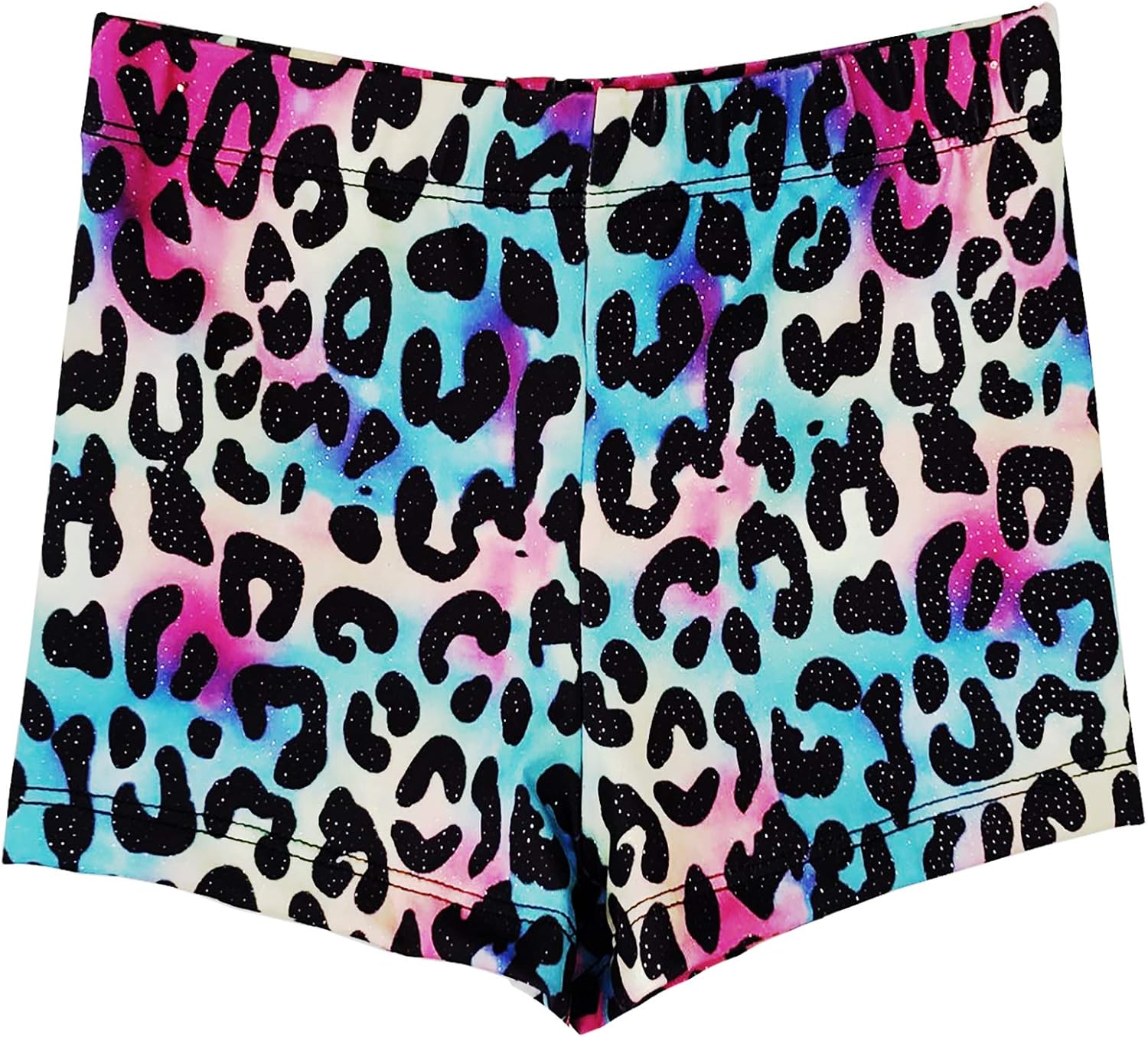 Domusgo Girls Gymnastics Shorts, Sparkle Tumbling Bottoms Kids Cheer Short for Dancewear Jazz, Hip hop, Practice, Exercise: Clothing