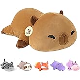 Onsoyours Original 13.8"|1.8 Pound Weighted Stuffed Animals, Cute Weighted Positive Capybara Plush Pillow Toy Soft Weighted Capybara Plushies Gift for Kids Adults