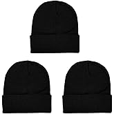 Gelante Unisex Beanie Cap Knitted Warm Solid Color and Multi-Color Multi-Packs