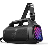 Soundcore Boom 2 Plus Portable Bluetooth Speaker by Anker, 140W, IPX7 | 2+2 Channel Audio, BassUp 2.0, 20H Playtime, Fast Charge, RGB Lights, Power Bank, Bluetooth 6.0, Camping and Beach Use