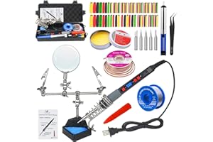 Soldering Iron Kit, 80W Portable Soldering Kit, Adjustable Temperature Controlled (180°C- 500°C,Circuit Board Soldering Repai