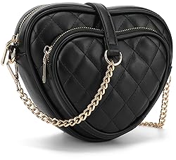 lola mae Heart Shape Satchel Crossbody Purse for