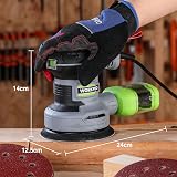 WORKPRO Orbital Sander 300W 125mm 6 Speed 13000 RPM with Dust Box view 6