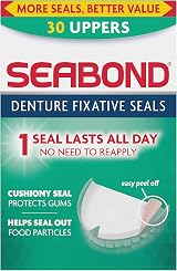 Seabond Denture Fixative Seals Soft Adhesive Cushion 30 Uppers view 1
