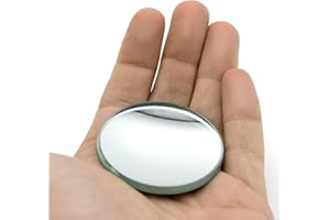 EISCO Concave Mirror, 2" (50mm) Diameter, 50mm Focal Length - Round - Glass - 3.3mm Thick Approx.