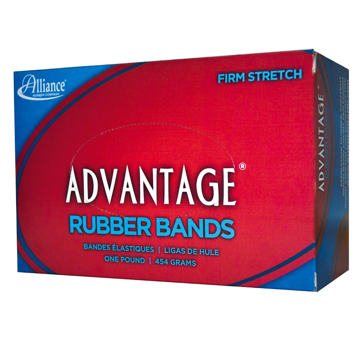Alliance Rubber 27405 Advantage Rubber Bands Size #117B, 1 lb Box Contains Approx. 200 Bands (7" x 1/8", Natural Crepe) : Office Products