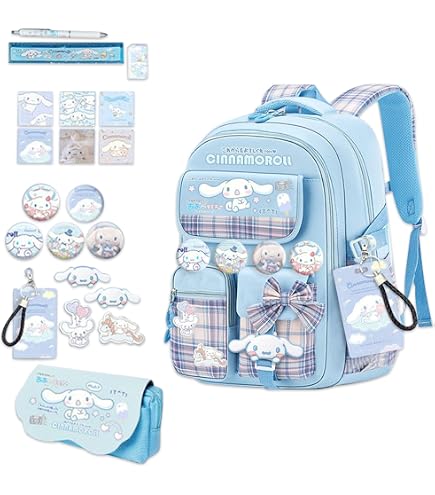 Sac à Dos Cinnamoroll Anime - Polyester Léger 24x31x11 Cm - Pour Ordinateur Portable 13", Livres, Affaires - Décontracté - 4