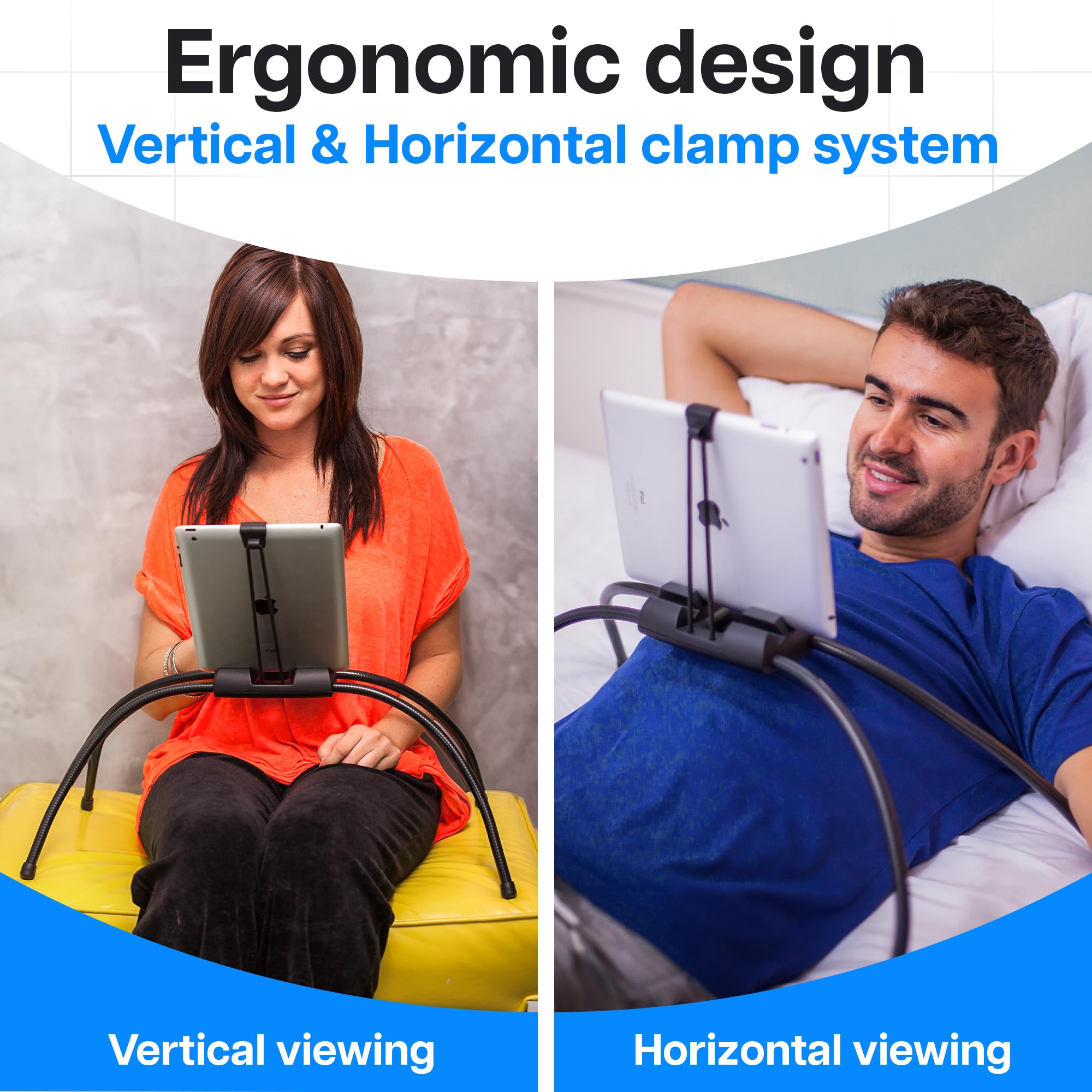 Tablift iPad Holder for Bed Flexible Universal Tablet Stand Mount