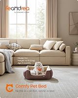 Feandrea Inner Dog Bed with Removable Reversible Cushion 60x50x20 cm view 2