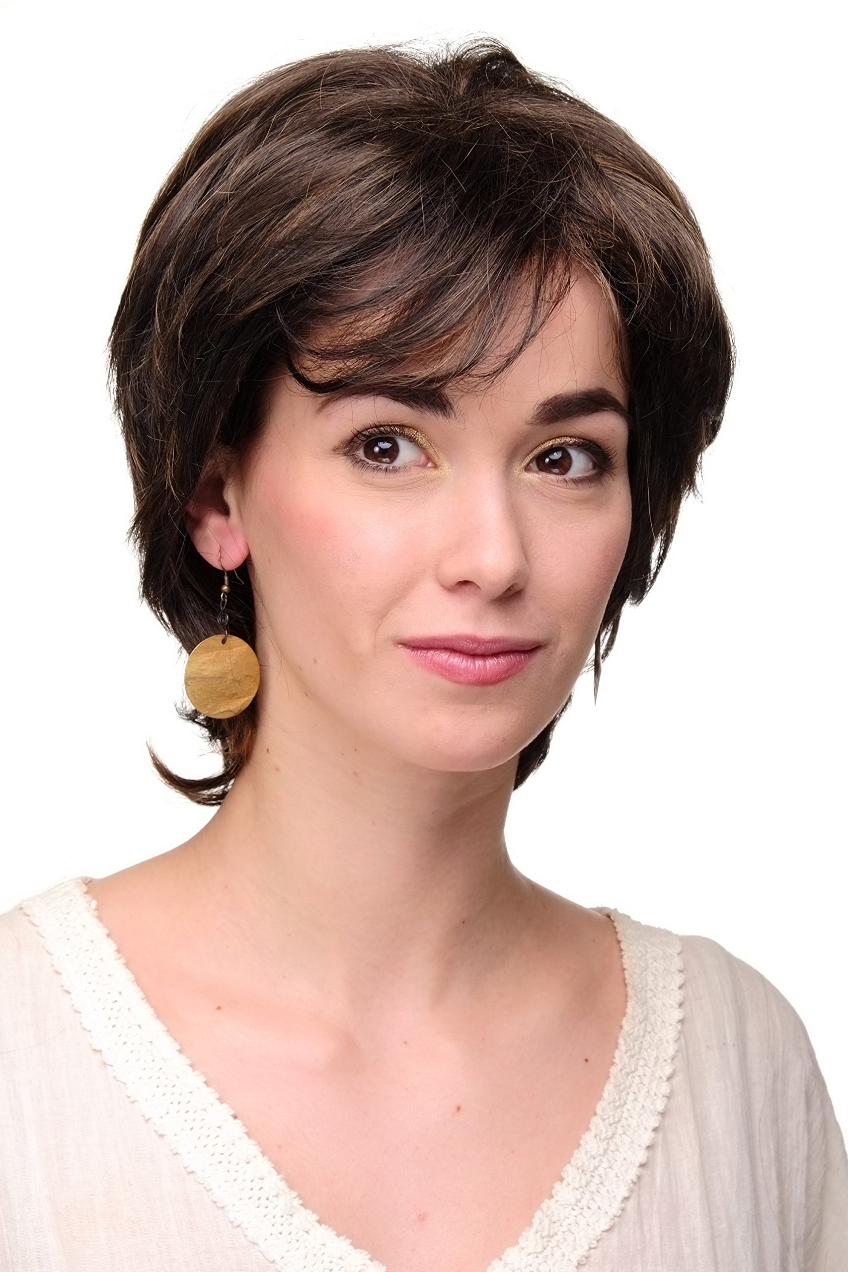 WIG ME UP - TYW60311-6-27 Elegant Lady Quality Wig classy shoulder length brown streaked with blond highlights