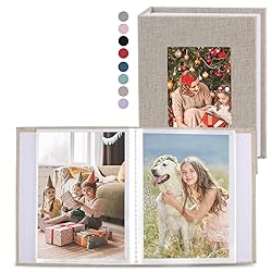 vivinin 2 Pack Photo Album 4x6, Linen Cover Photo