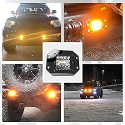 ASLONG 4PCS 5Inch LED Flush Mount 6 Modes