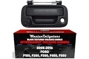 Master Tailgaters Replacement for Ford 2005-2014 F150 F250 F350 F450 F550 Black Tailgate Backup Reverse Handle with Camera