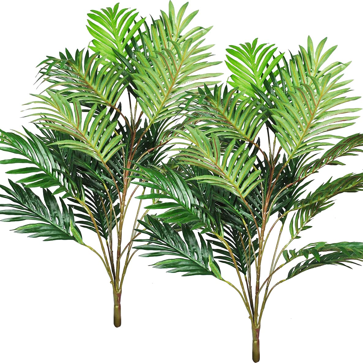 Photo 1 of Bird Fiy Artificial Plants Palm Leaves Green Greenery Tree Faux Fake Tropical Large Leaf for Party Flowers Arrangement Wedding Decorations (2)