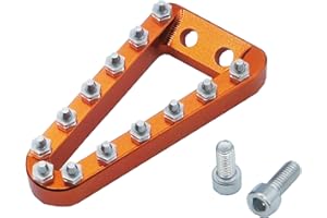 VUOZIP Rear Brake Pedal Step Tip Plate Compatible with SX SXF EXC EXCF XCW XCFW XC XCF Compatible with TC TE TX FE 125 150 250 350 450 2017-2022 (Orange)
