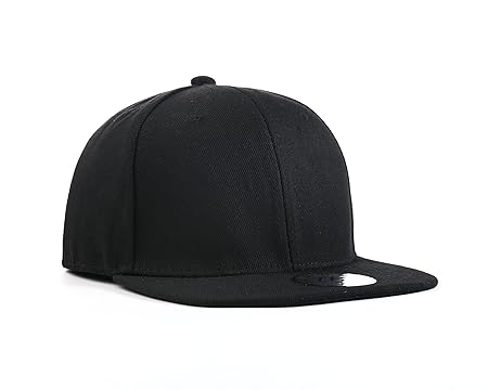 plain flat peak caps