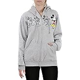 Disney Women's Mickey Mouse Classic Animation Zip Hoodie