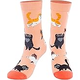 YOYOU Cute Crew Socks for Women, Funny Patterned Novelty Sock