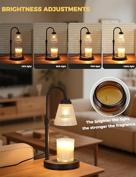 CANDLE WARMER LAMP WITH TIMER DIMMER, BIRTHDAY GIFTS FOR MOM WOMEN FRIEND SISTER, HOUSE WARMING GIFTS, WAX MELT WARMER, OFFICE APARTMENT DORM ROOM HOME DECOR