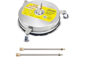 KARCHER Kärcher 15" Pressure Washer Surface Cleaner 4000 PSI Universal, 3 Wheels, 2 Extensions Wands - Metal Surface Cleaner