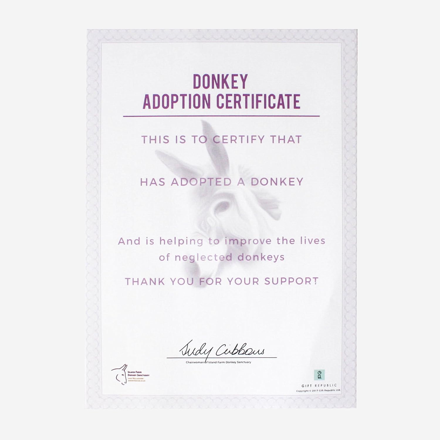 sponsor a donkey near me