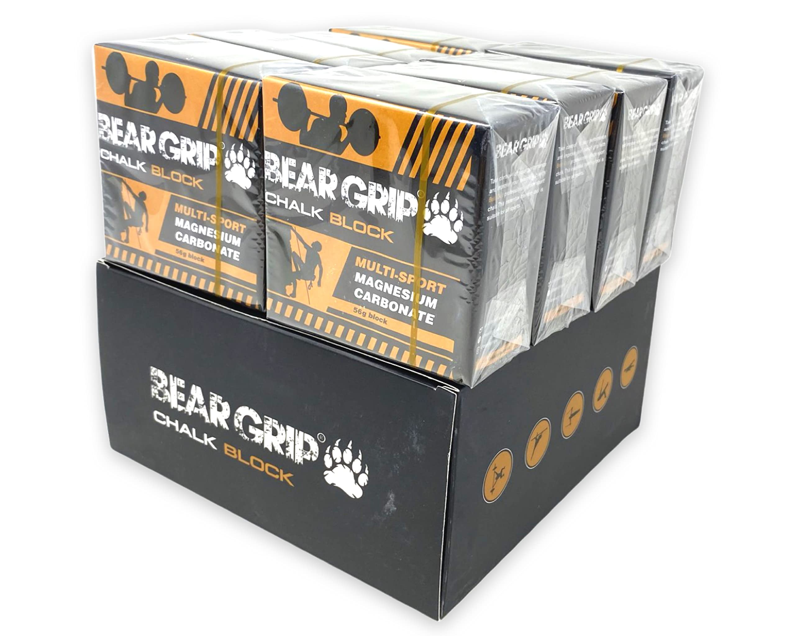 BEAR GRIP Multi-Sports Chalk Block - 56g for Weightlifting, Climbing, Gymnastics, CrossFit & Fitness Grip