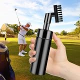 FUZVOL Golf Club Brush Groove Cleaner with Water Spray Hook Black view 6