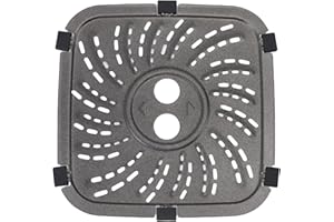 Fryer Grill Plate Replacement Stainless Steel Grille Pan Tray Rack Compatible with Series 6QT and 8QT Air Fryers for Cooking 