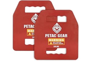 PETAC GEAR Tactical Weights Plates For Weighted Vest For Men Workout,5/10/15/20 LBS Weight Strength Training Vests Equipment Workout Gear