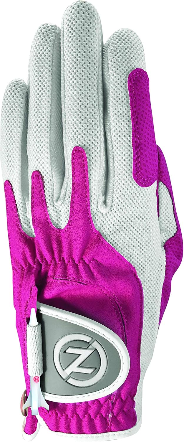 Zero Friction Women's Golf Gloves, Left Hand, One Size, Pink, Gloves