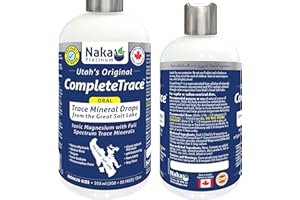 Naka Platinum ConcenTrace, 100% Pure Natural Magnesium Oil from The Great Salt Lake, Made in Canada (355ml (Pack of 1))
