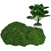 SoffMoiis 5.3oz Dark Green Artificial Moss - Faux Moss for Potted Plants, Fake Moss for Crafts, DIY Models, Fairy Gardens, Table Centerpieces & Wedding Floral Decor